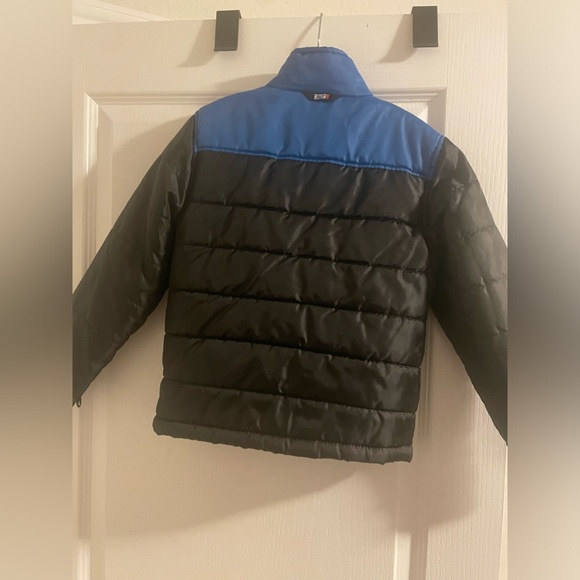 32 Degrees Weatherproof Blue and black Puffer  Jacket size 7 - Picture 2 of 6